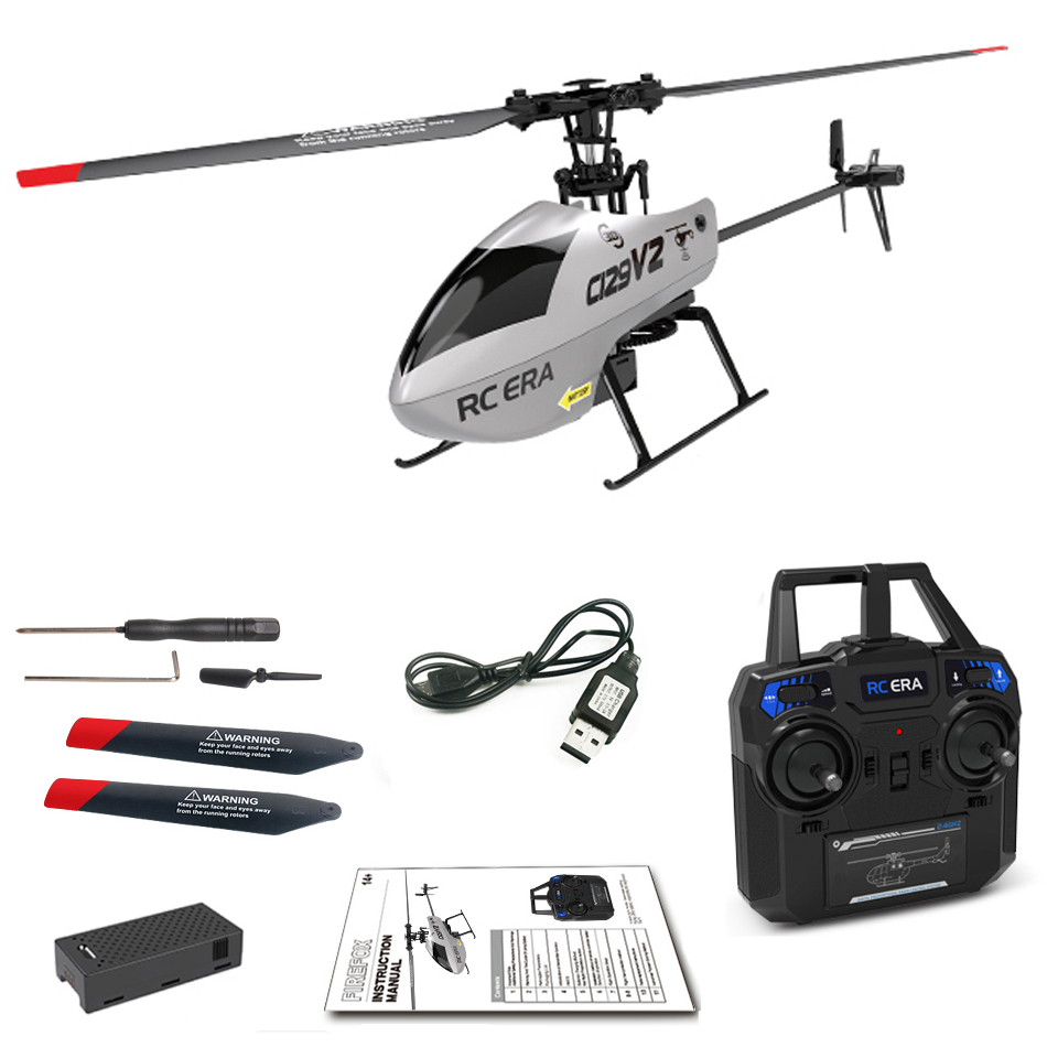 Rc Helicopter Gyro - V2 C129ในยุค RC ด้วยคลิกเดียวเฮลิคอปเตอร์ควบคุมรีโมตพับได้3D 4ch เสถียรการควบคุมระยะไกลเครื่องบินโดรนของเล่นงานอดิเรกสำหรับผู้เริ่มต้น