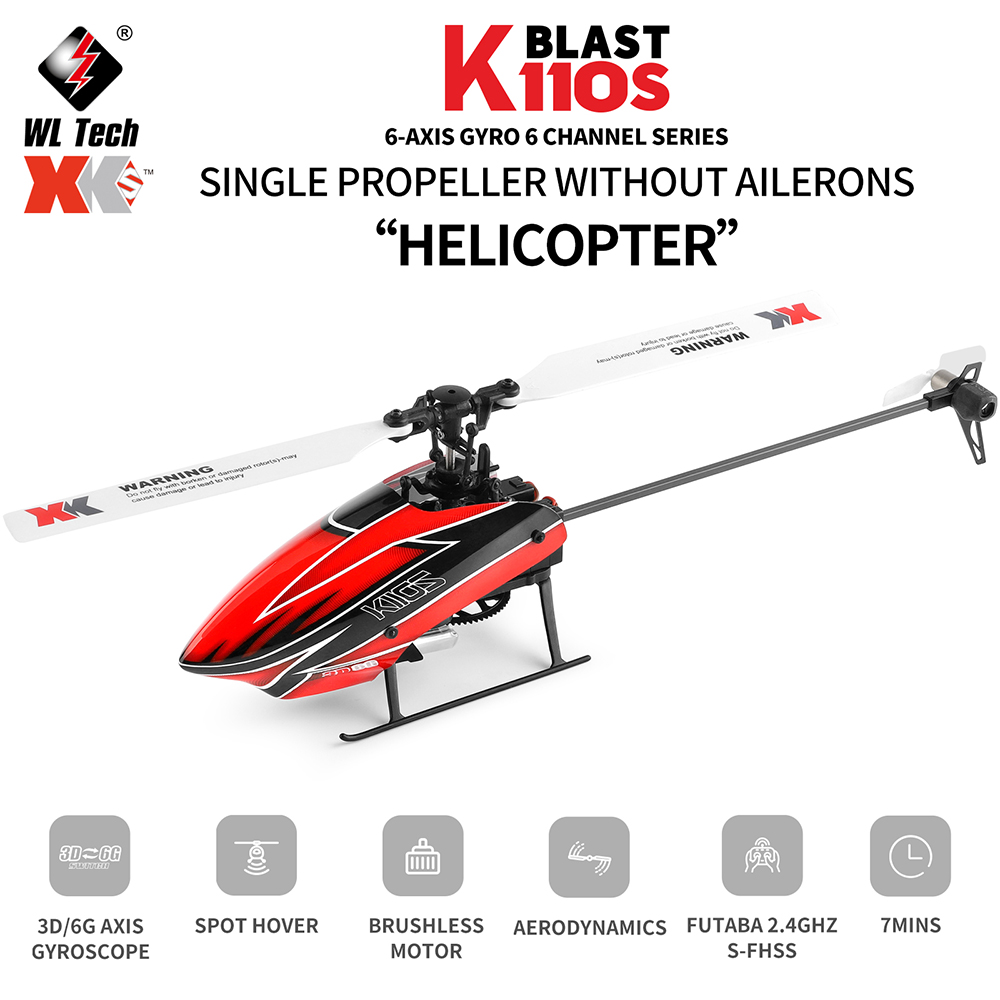 Wltoys XK โดรน K110S 3D 6CH 6G - Rc Helicopter Gyro บทวิจารณ์และราคา